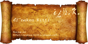 Énekes Kitti névjegykártya